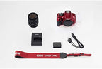 Canon 1300D Rebel T6 Red Edition DSLR Kit (Renewed)