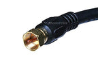 Monoprice 106314 Coaxial Cable RG6 Quad Shield 15ft Black