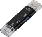 VVIA 5-in-1 SD and microSD Card Reader with OTG Adapter