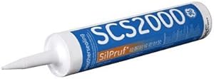 GE SCS2002 SilPruf White Silicone Sealant - 10 Oz — main product image
