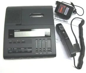 Sony DI-SON-BM89D-RB Microcassette Desk Dictator — main product image