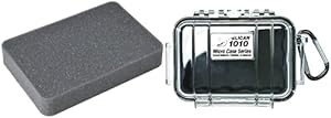Pelican 1010 Micro Case Black/Clear with Foam Waterproof