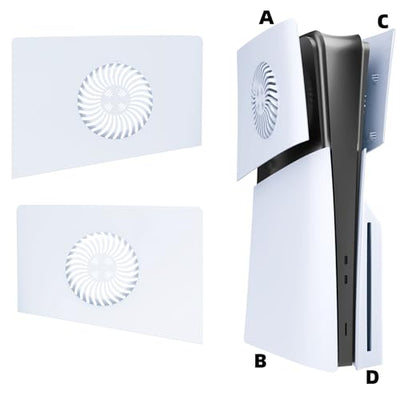 KANNGENN PS5 Slim Replacement Faceplates with Cooling Vents