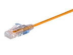 Monoprice 129452 Cat6A Ethernet Cable 0.5ft Yellow 5-Pack SlimRun