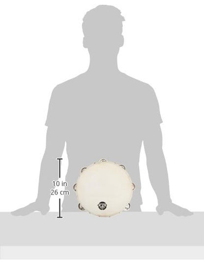 Latin Percussion CP380 10" Wood Tambourine Double Row