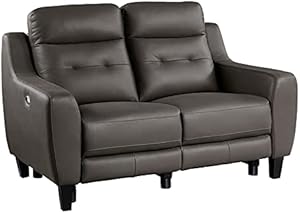 Lexicon Conrad 19.5" Leather Power Reclining Loveseat
