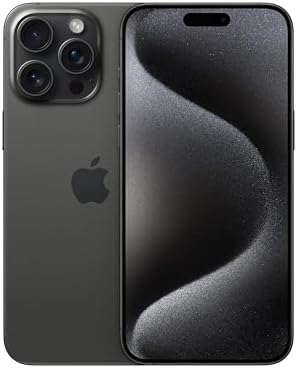 Apple iPhone 15 Pro Max 1TB Black Titanium AT&T (Renewed Premium)