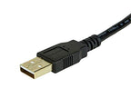 Monoprice 139921 1.5ft USB 2.0 A Male to Female Extension Cable (3 Pack)