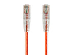 Monoprice 114794 Cat6 Ethernet Cable 1ft Orange SlimRun