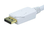 Monoprice 106006 3ft Mini DisplayPort to DisplayPort Cable White