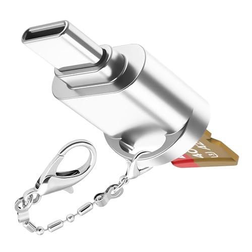 BoxWave Micro SD Card Reader, USB-C OTG Keychain Adapter — main product image