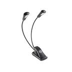 K&M 240/5 Dual Gooseneck Music Stand Light LED