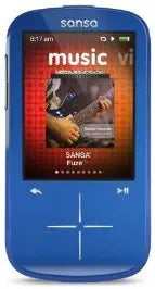 SanDisk Sansa Fuze + 8GB Blue MP3 Player — main product image