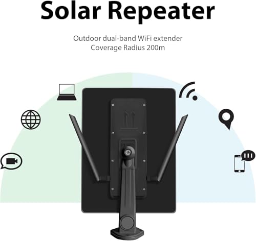 GULZIIYA Solar-Powered Outdoor WiFi Range Extender — main product image