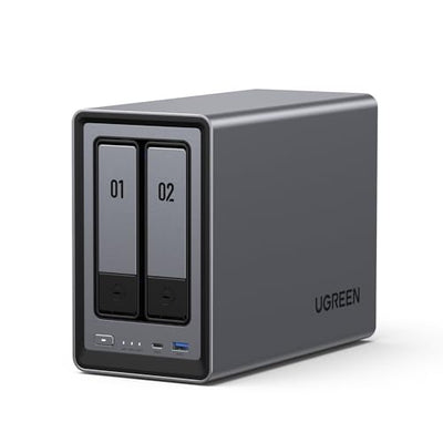 UGREEN DXP2800 2-Bay NAS and US2000 UPS Battery Backup Bundle