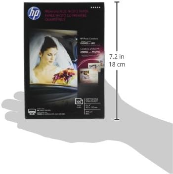HP CR666A Premium Plus 4x6 Photo Paper, Satin, 100 Sheets