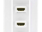 Monoprice 107332 Dual Port HDMI Inset Wall Plate