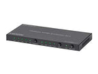 Monoprice 139666 Blackbird 4K HDMI 4x1 Switch with Audio Extractor