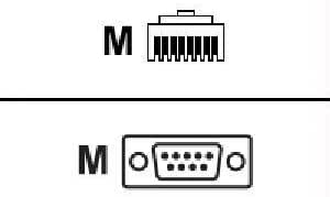 HP AF105A RJ45-DB9 Serial Adapter — main product image