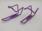 Gravity Aluminum Alloy Water Bottle Cage - Purple Pair