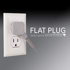 GE Pro 3-Outlet Surge Protector Power Strip 15ft Braided Cord