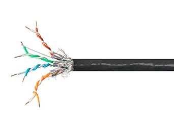 Monoprice 139076 Cat7 Network Cable 1000 Feet Black 10G