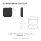 GOLDEN PATH EVA Hard Shell External Optical Drive Case