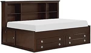 Lexicon Morgan 65-Inch Espresso Wood Full Daybed