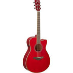Yamaha FSC-TA RR Ruby Red TransAcoustic Cutaway Guitar