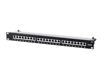 Monoprice 139752 Cat6A Shielded 24 Port Patch Panel