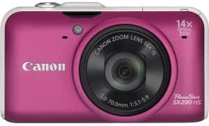 Canon SX230 HS 12.1MP 14x Zoom Compact Camera — main product image