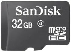Sandisk 32GB MicroSDHC Class 4 Memory Card Reader Bundle