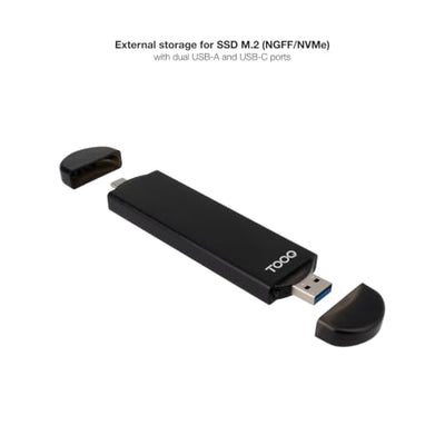 TOOQ TQE-2240B Aluminum M.2 NVMe/SATA SSD Enclosure