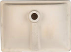 MSI 2015 White Ceramic Undermount Bathroom Sink