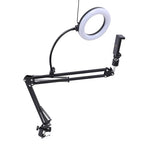 BSTiltion Articulating Phone Mount with Adjustable Fill Light