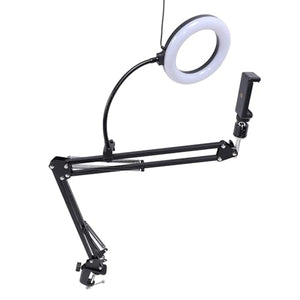 BSTiltion Articulating Phone Mount with Adjustable Fill Light