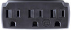 GE 51864 3-Outlet Grounded Wall Tap Adapter