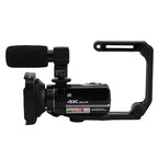 Hamwesh 4K Camcorder with Handheld Stabilizer Kit