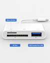 Generic 3-in-1 USB-C SD and MicroSD Card Reader