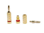 Monoprice 102801 Gold Plated Speaker Banana Plugs