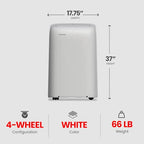 Toshiba RAC-PD1213CWU Portable Air Conditioner WiFi