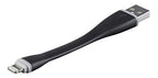 Monoprice 130773 Apple MFi Certified Lightning Cable 0.4ft Black