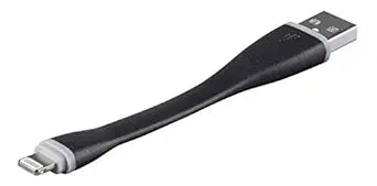 Monoprice 130773 Apple MFi Certified Lightning Cable 0.4ft Black — main product image