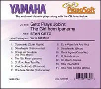 Yamaha Stan Getz Plays Jobim Pianosoft Diskette