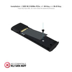 TOOQ TQE-2231B Aluminum M.2 NVMe SSD Enclosure USB-C 10Gbps