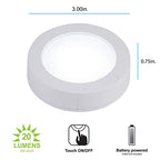 GE 45994 Wireless LED Puck Lights 6-Pack White