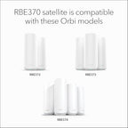 NETGEAR Orbi 370 WiFi 7 Mesh Add-on Satellite (RBE370)