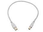 Monoprice 108614 1.5ft USB 2.0 A to B Cable - White