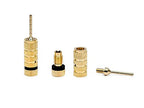 Monoprice 9438 Gold Plated Speaker Pin Plugs 5 Pairs