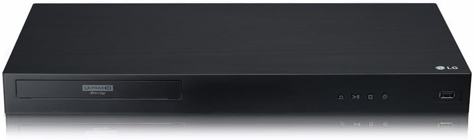 LG UBK80 4K Ultra HD Multi-Region Blu-ray Player + HDMI Cable